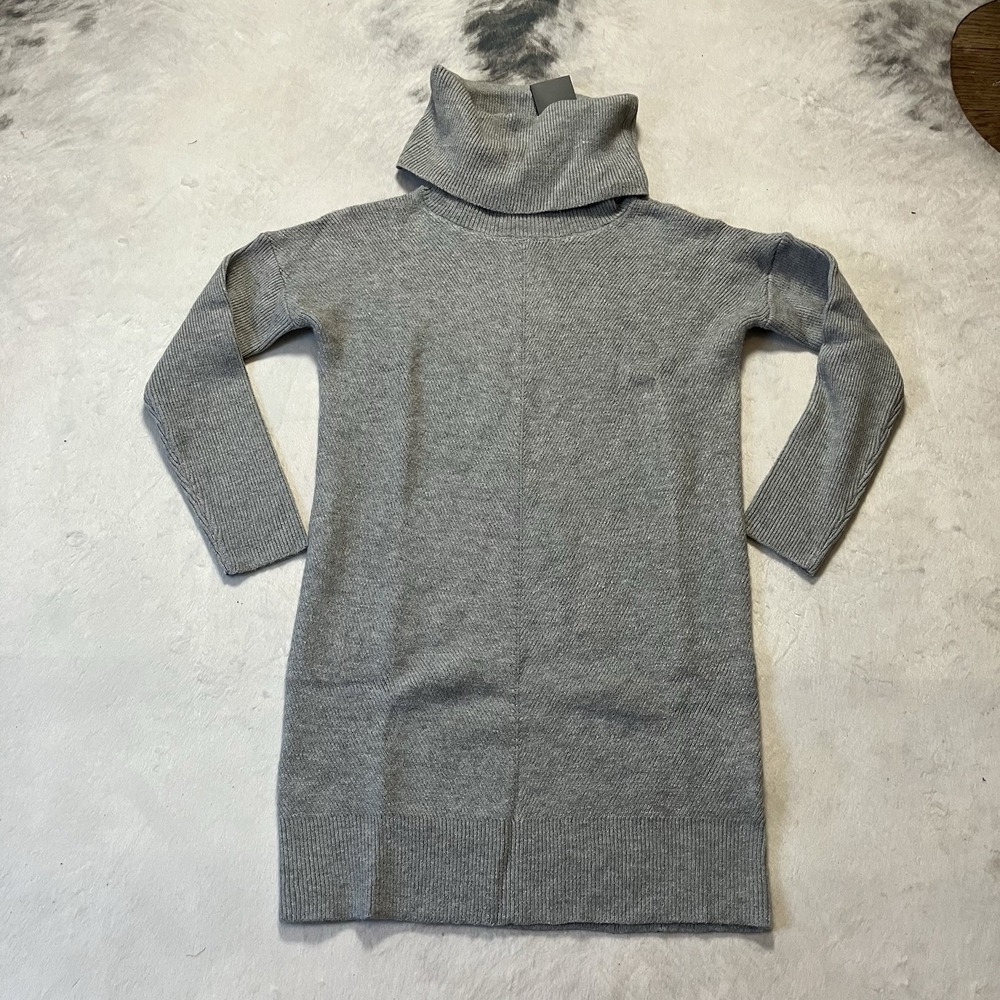 Area Stars Sweater Dress Womens Size Small Gray Rollneck Knit Long Sleeve